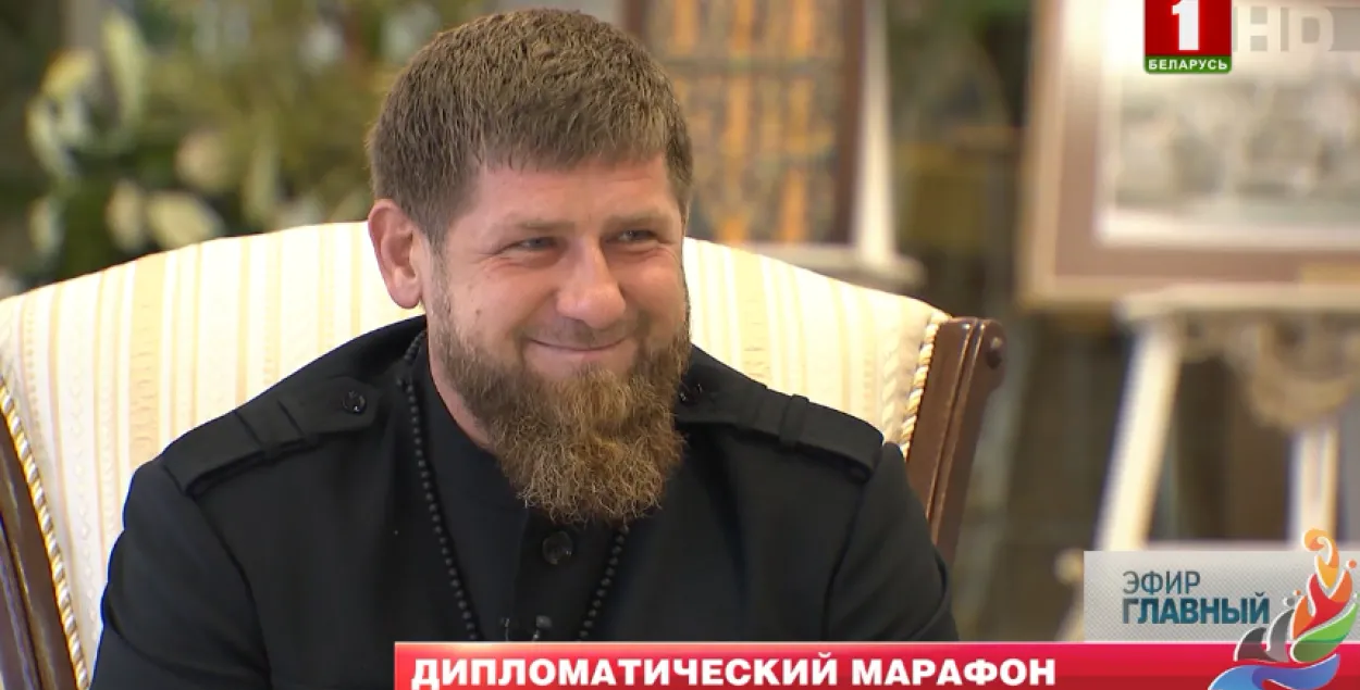 Рамзан Кадыраў / Скрыншот з "Галоўнага эфіру"