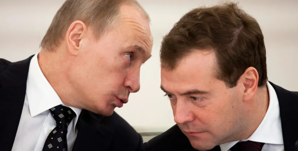 Крэмль абверг словы Лукашэнкі аб разыходжаннях Пуціна і Мядзведзева