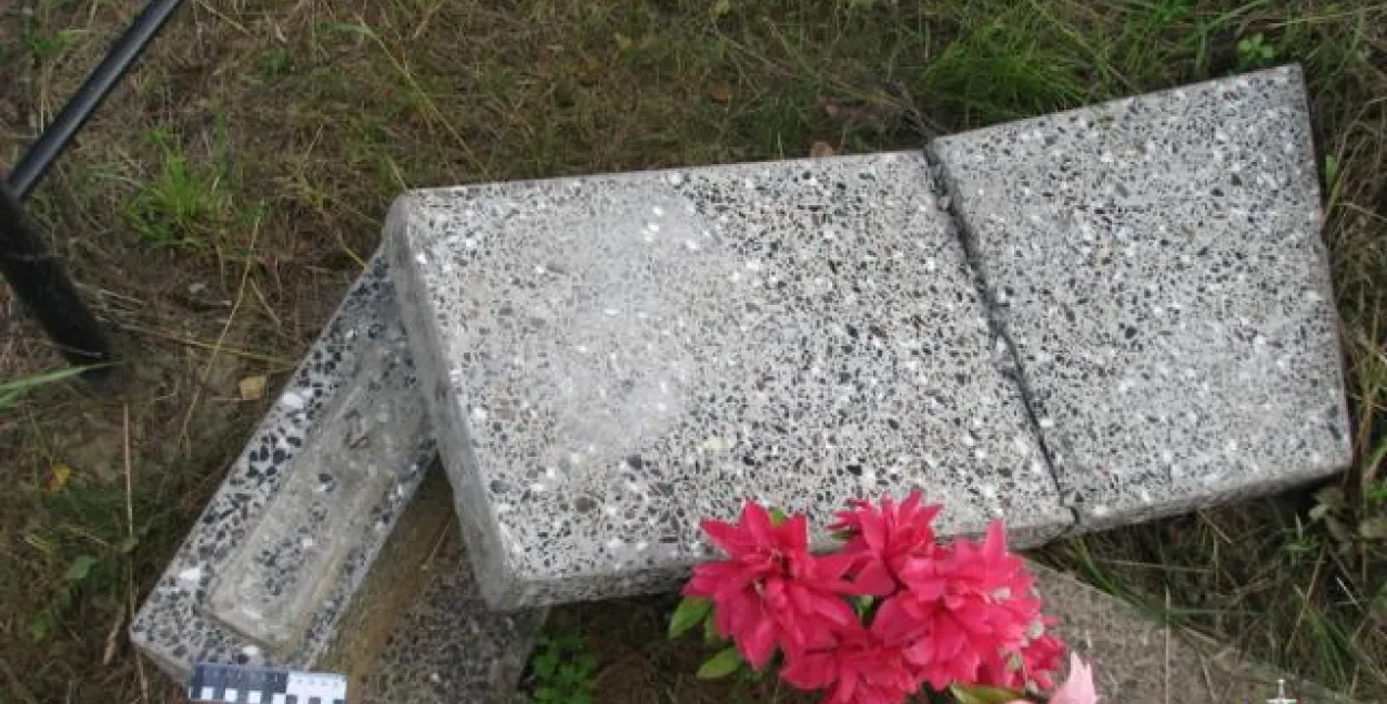 Два мінчукі пашкодзілі шэсць надмагільных помнікаў у Крупскім раёне