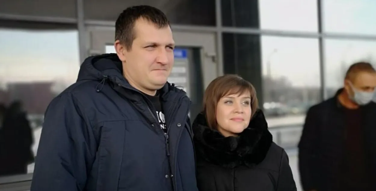Дзмітрый Кулакоўскі з жонкай у студзені 2021-га / spring96.org