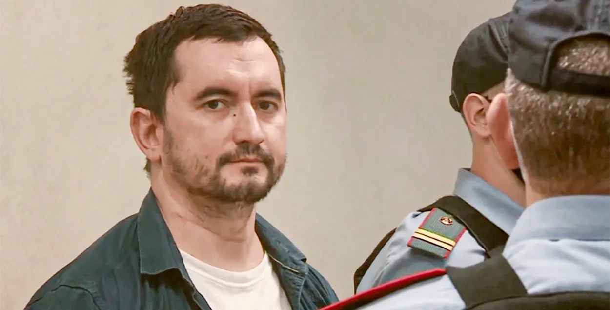 Сцяпан Латыпаў на судзе / кадр з відэа
