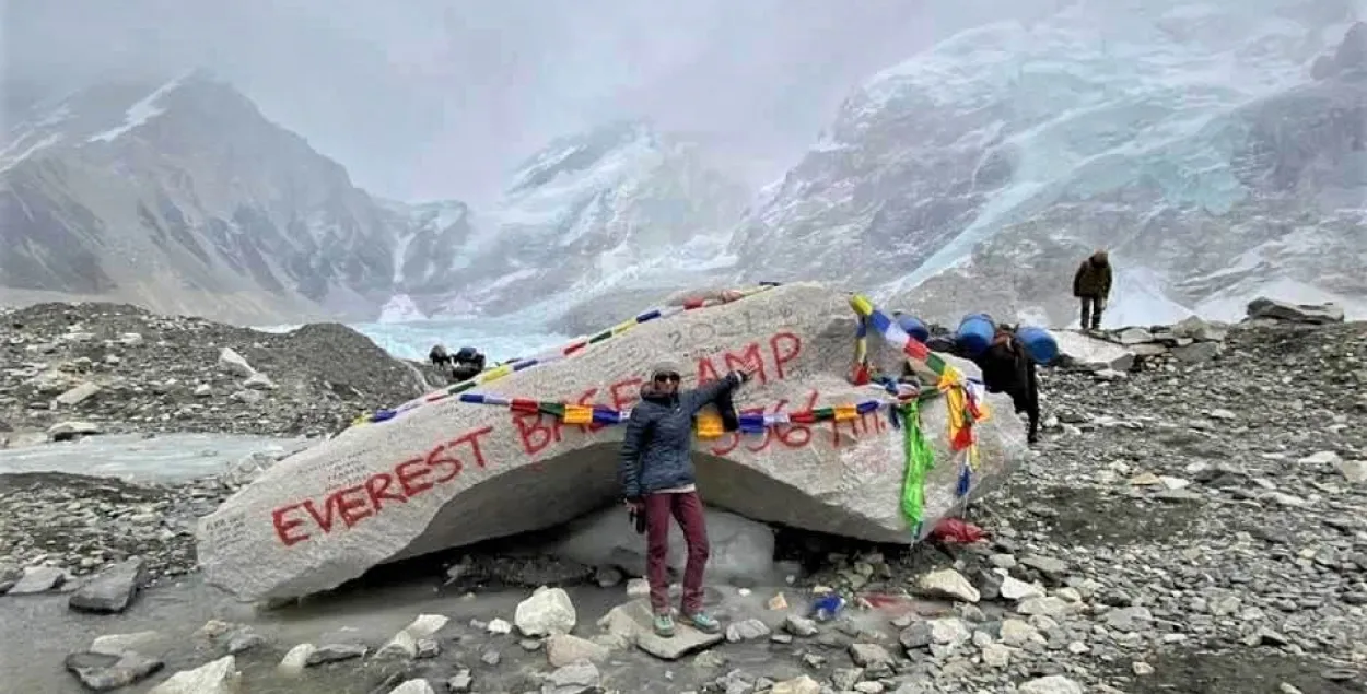 Альпіністка Лілія Яноўская / хатні архіў