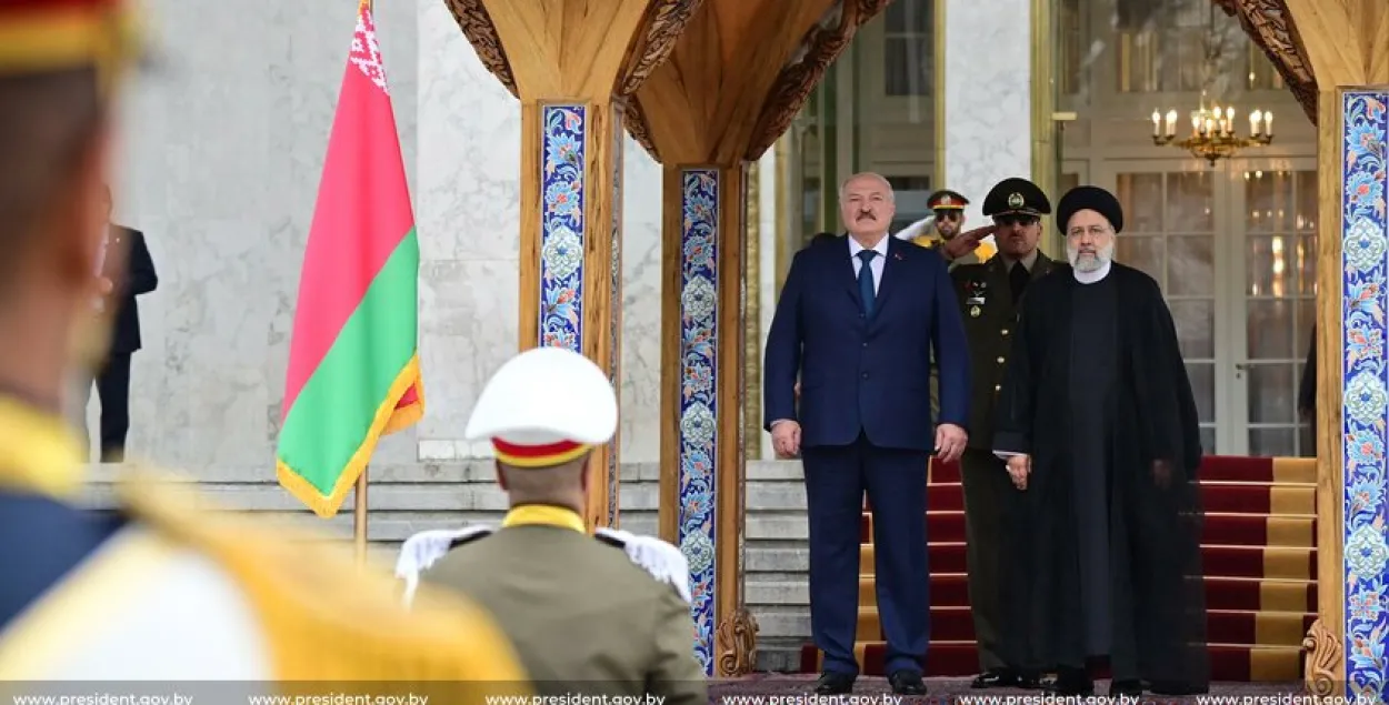 Аляксандр Лукашэнка і прэзідэнт Ірана Эбрахім Раісі / president.gov.by
