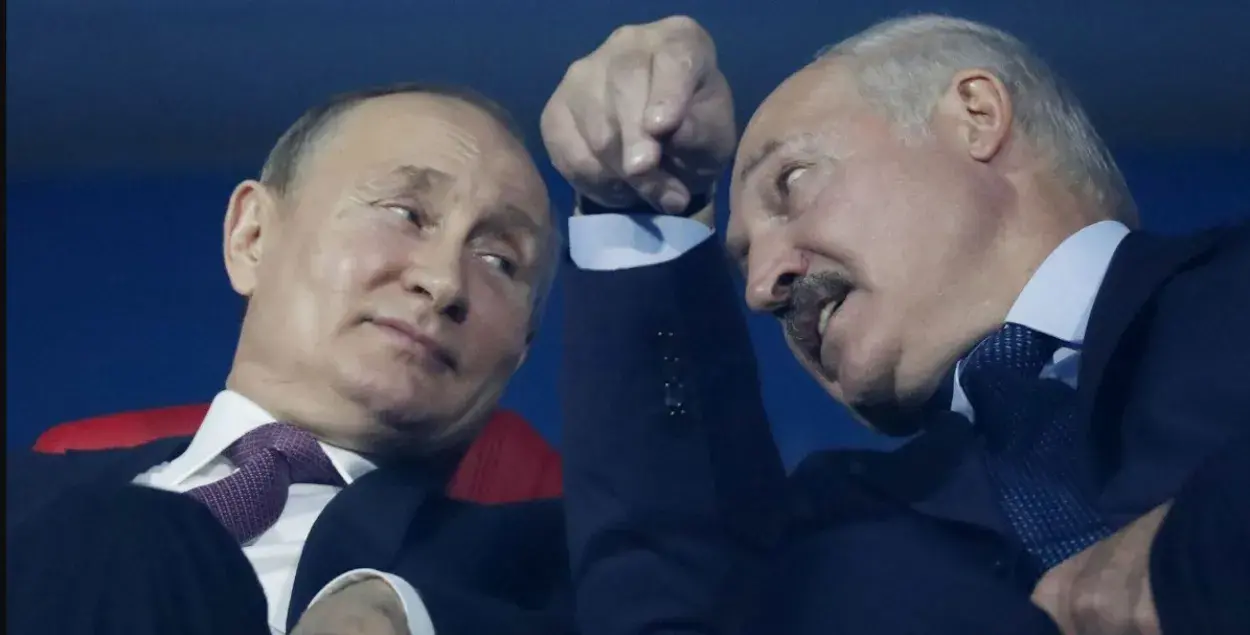 Уладзімір Пуцін і Аляксандр Лукашэнка