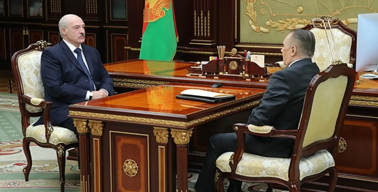Alyaksandr Lukashenka and Valyantsin Sukala. Photo: president.gov.by