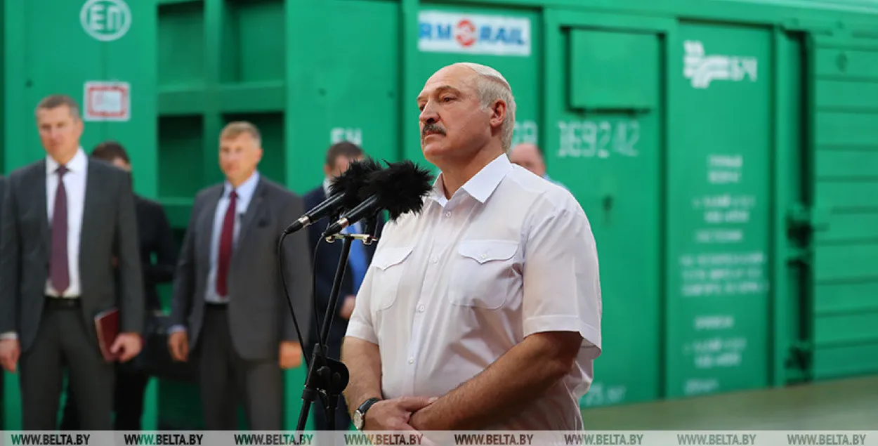 Лукашенко на "Беларуськалии" / БЕЛТА