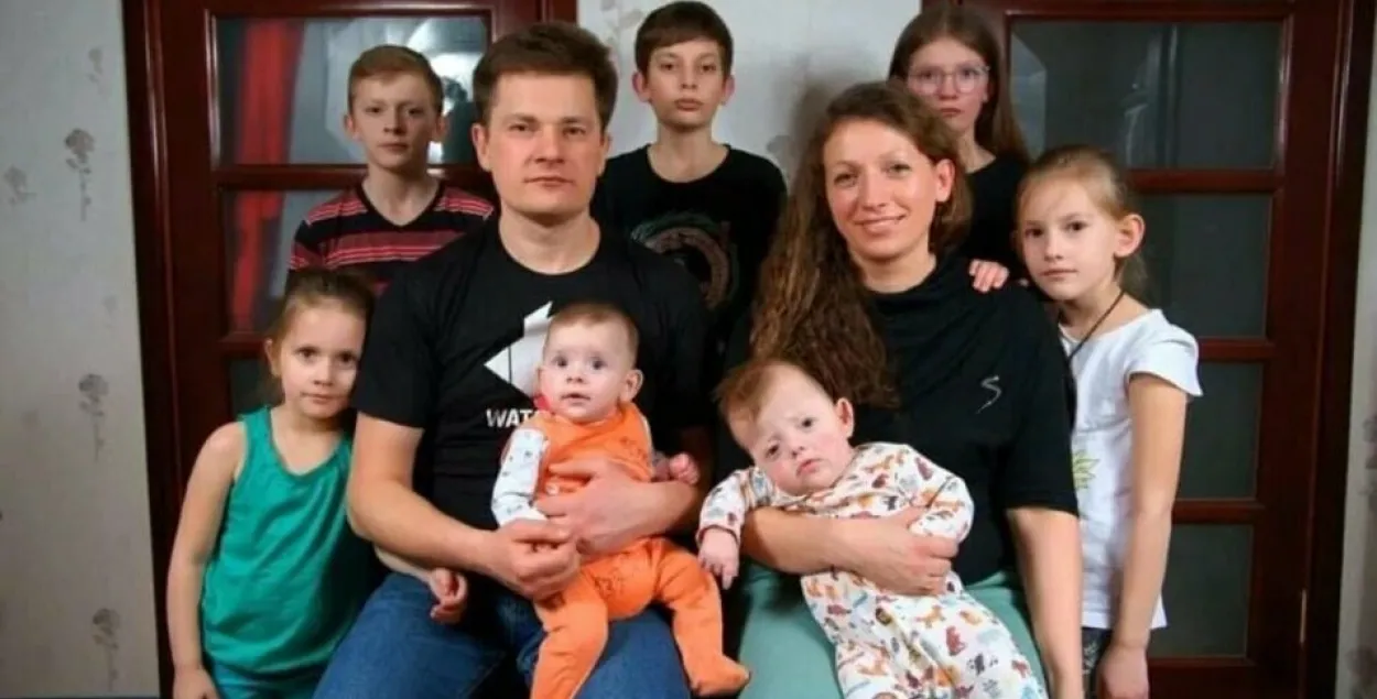 У сям'і&nbsp;Якавішыных расце сямёра дзяцей / З&nbsp;асабістага архіва Алены