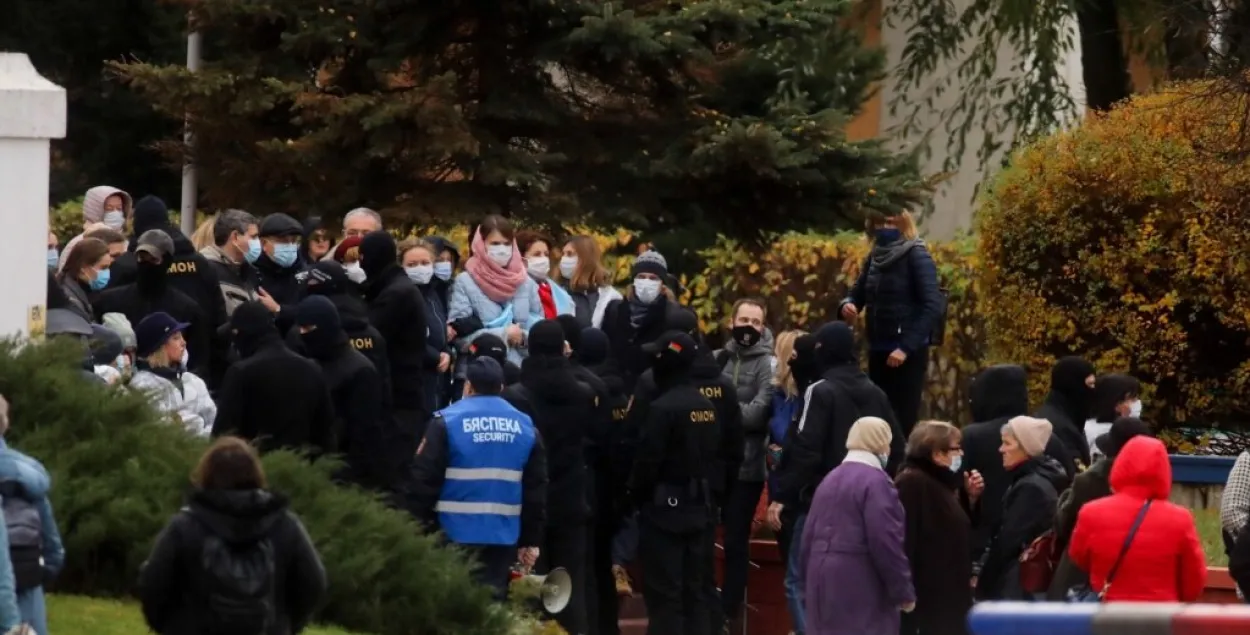 Затрыманні на Маршы медыкаў 7 лістапада ў Мінску / svoboda.org