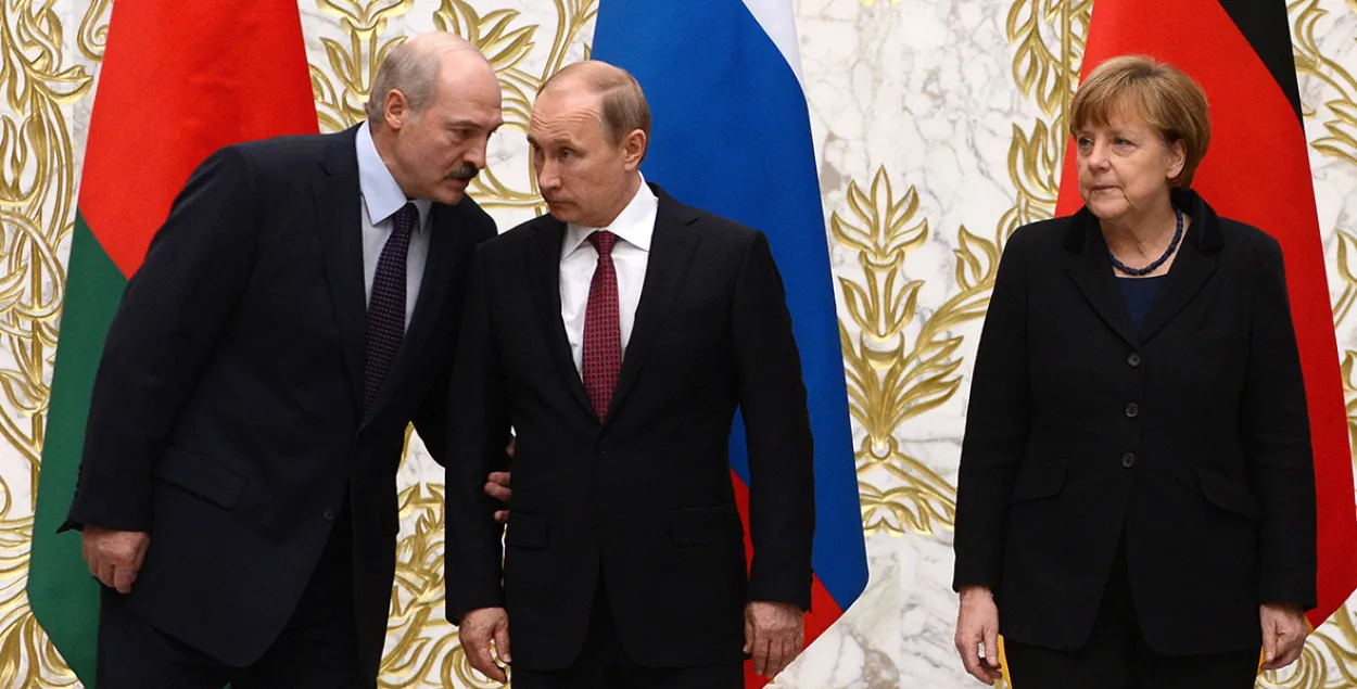 Пуцін: Меркель і Лукашэнка гатовыя пагаварыць адзін з адным