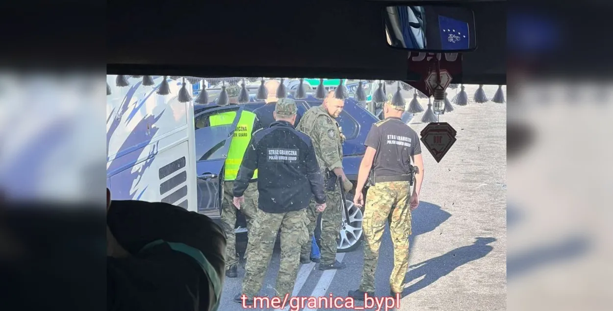 Здарэнне на беларуска-польскай мяжы / t.me/granica_bypl
