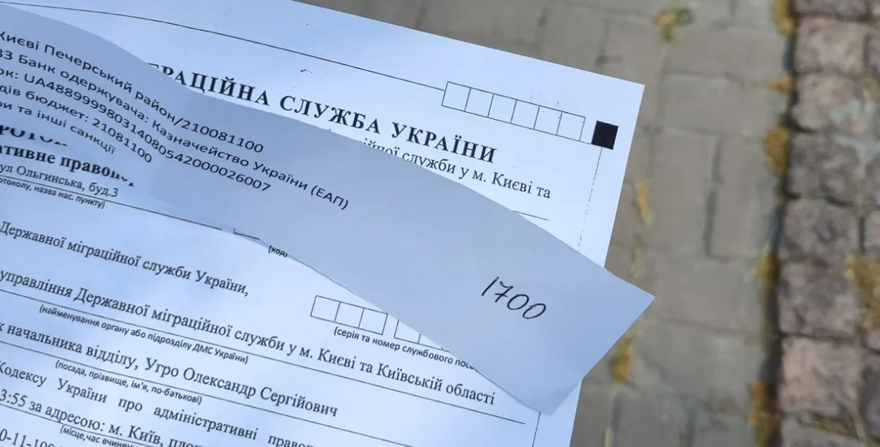 Документ из миграционной службы​ / facebook.com/anisia.kozliuk