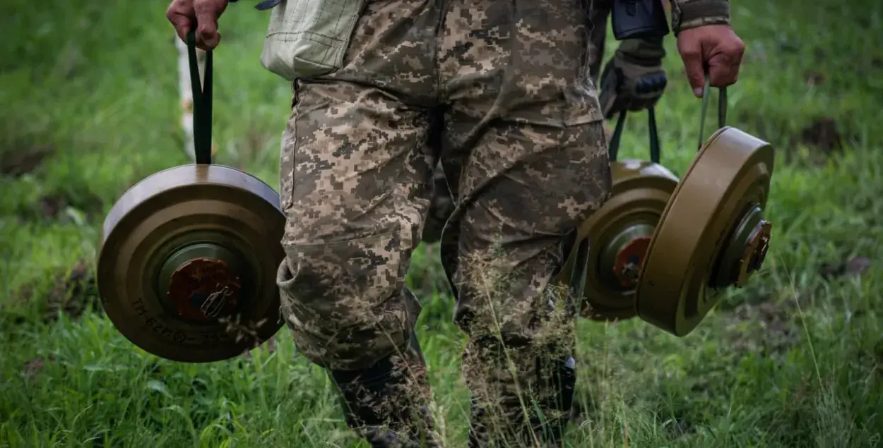 Украина минирует границу с Беларусью / t.me/KOS_ZSU
