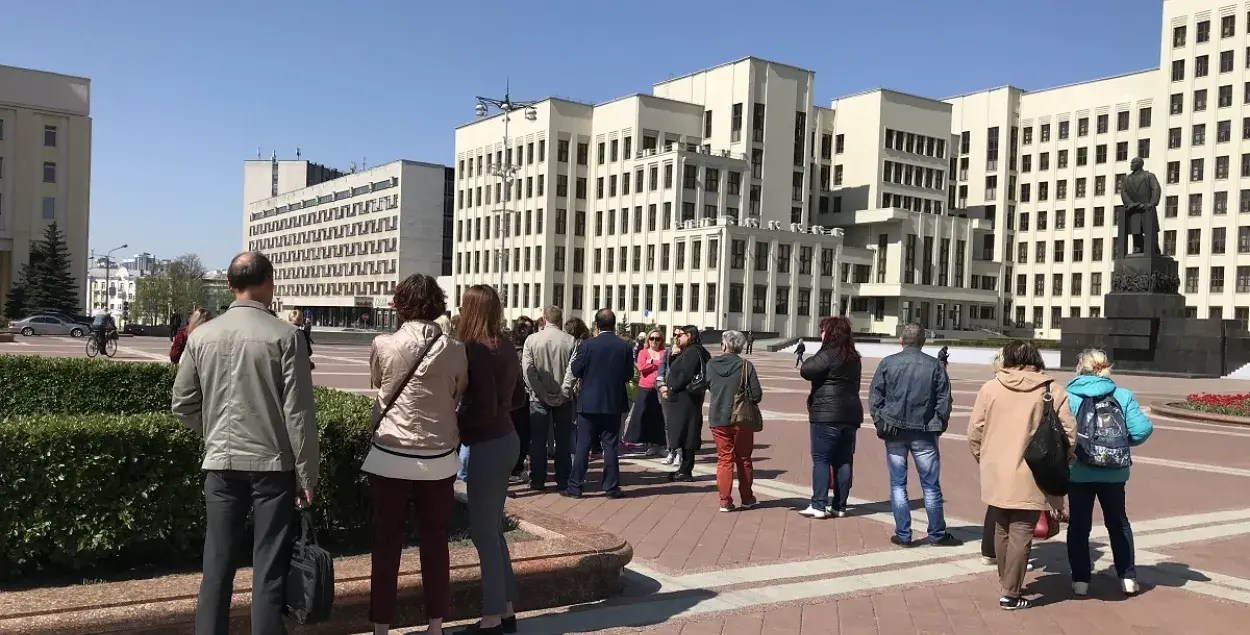 &nbsp;Mothers 328 activists&nbsp;in Minsk's Independence Square / Anastasiya Boika, Euroradio
