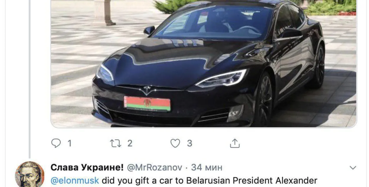 Musk's reply on Twitter