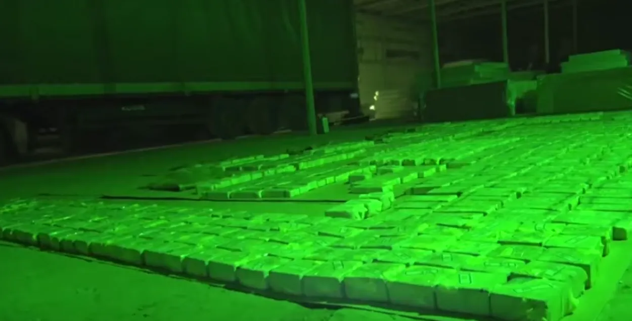 Busted heroin in Minsk / A screenshot from Belarusian Police's video
