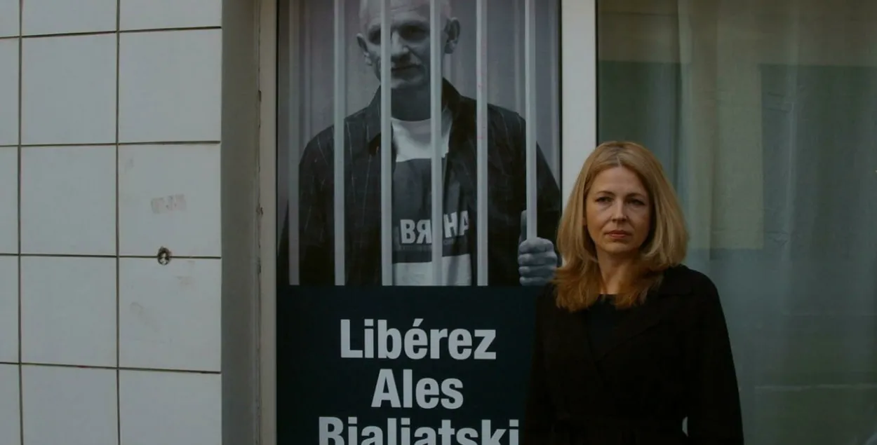 Natallia Pinchuk with her husband / spring96.org
