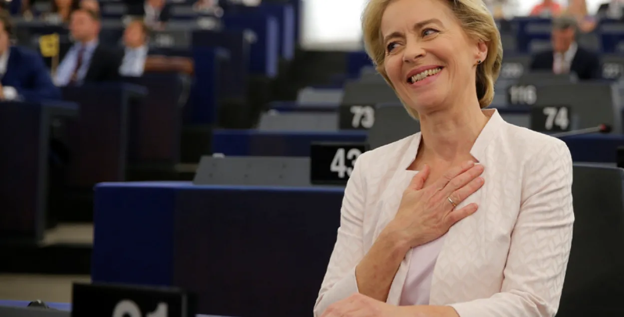 Еўрапарламент упершыню зацвердзіў жанчыну на пасадзе кіраўніка Еўракамісіі