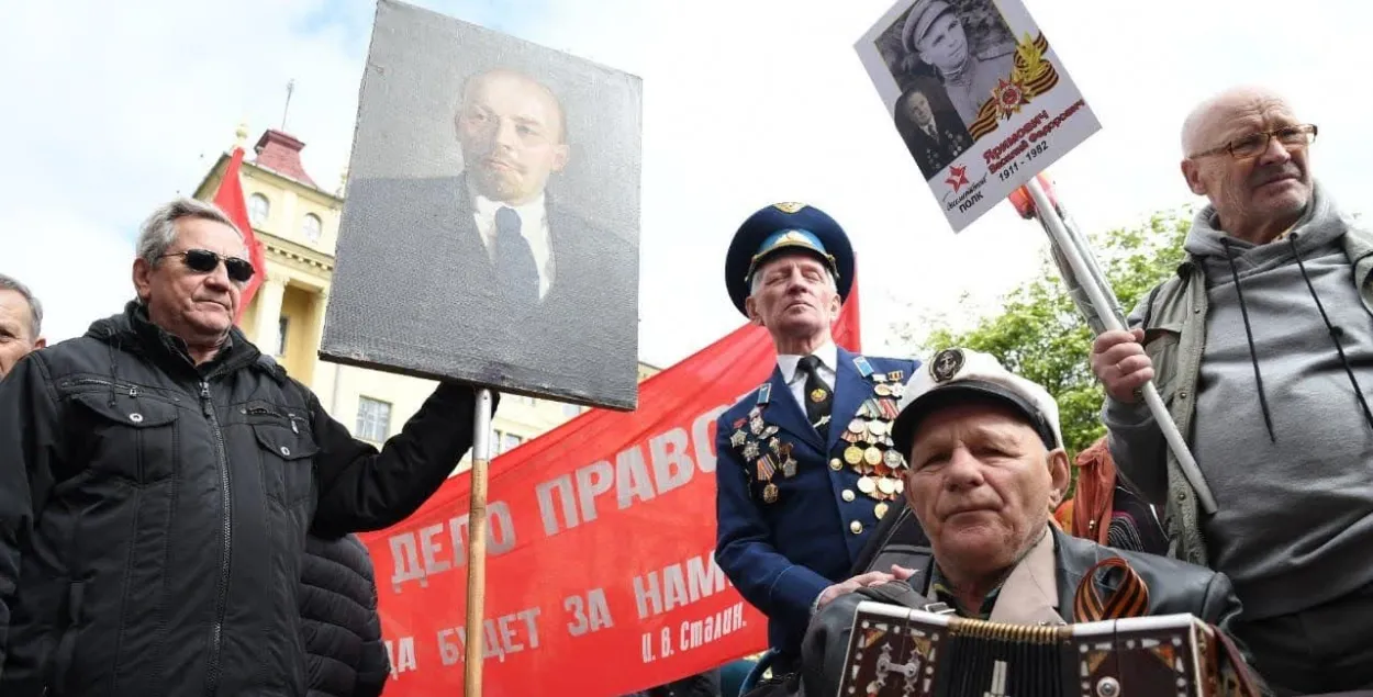 Ветэраны вайны падчас параду 9 траўня / Еўрарадыё