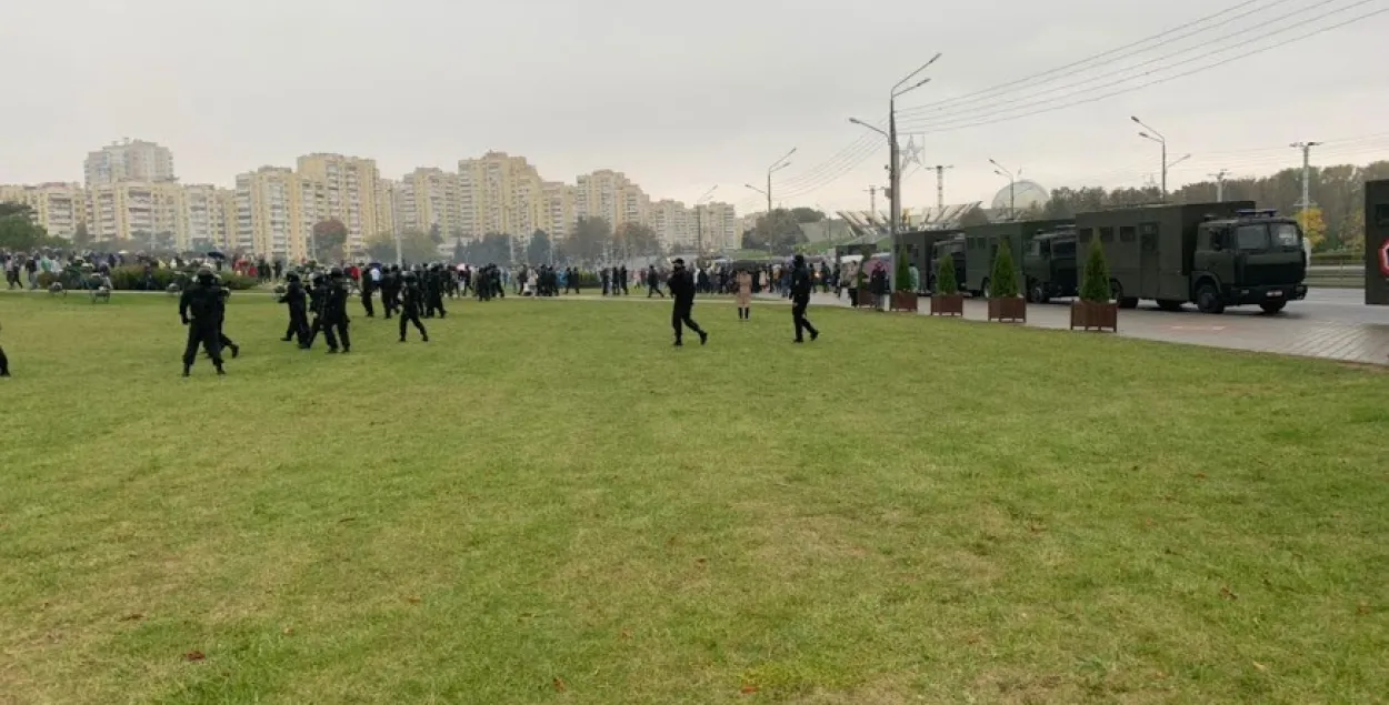 "Зачистка" в Минске, осень 2020-го / Из архива Еврорадио​