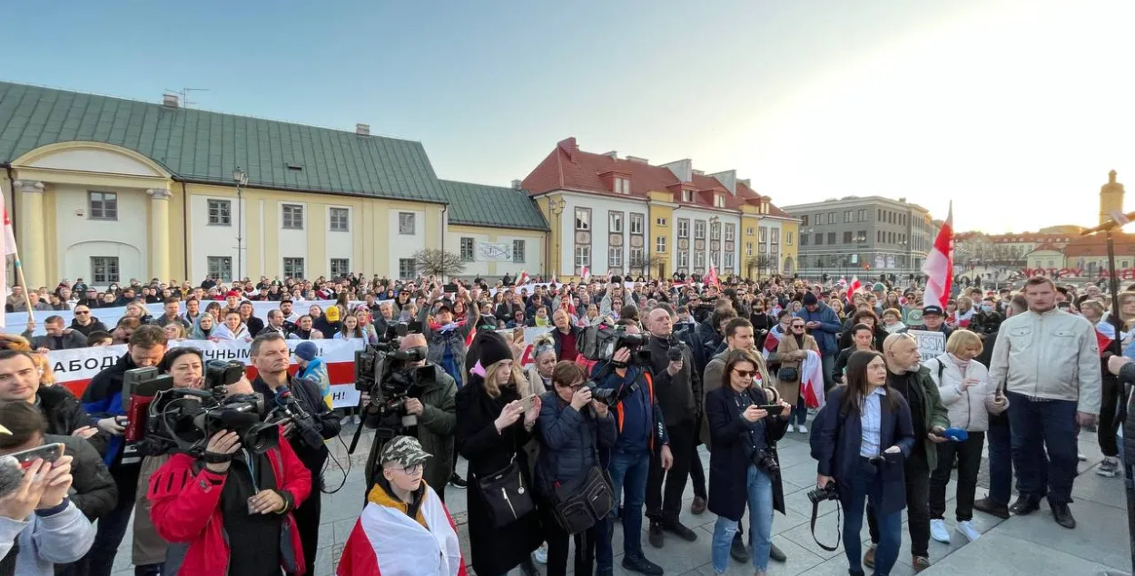 Ціханоўская паўдзельнічала ў Беластоку ў святкаванні беларусамі Дня Волі