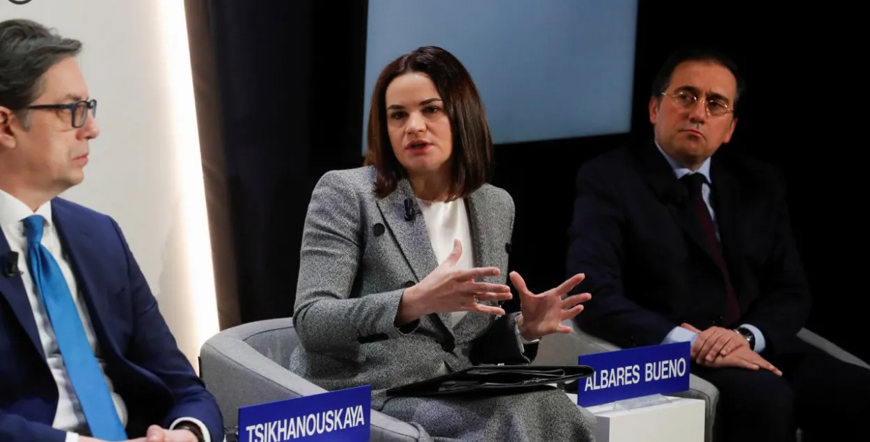 Светлана Тихановская в Давосе / Reuters&nbsp;
