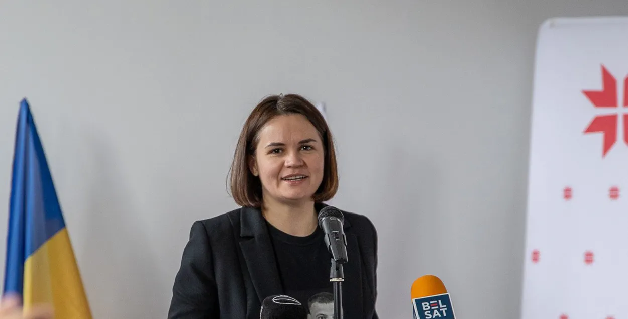 Святлана Ціханоўская на фестывалі "Яднайся" / t.me/tsikhanouskaya
