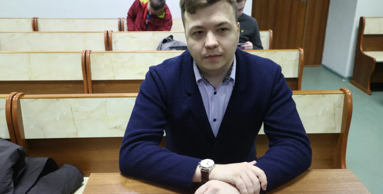 Роман Протасевич на суде
