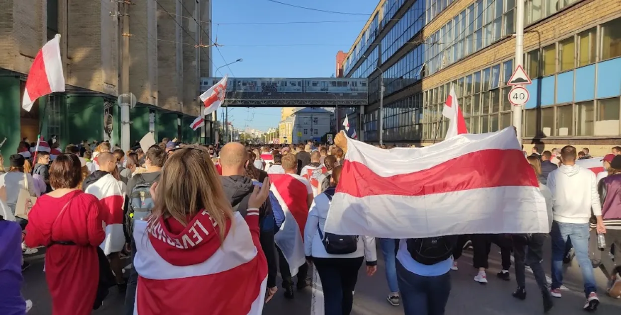 Акция протеста в Минске в 2020 году / Еврорадио​