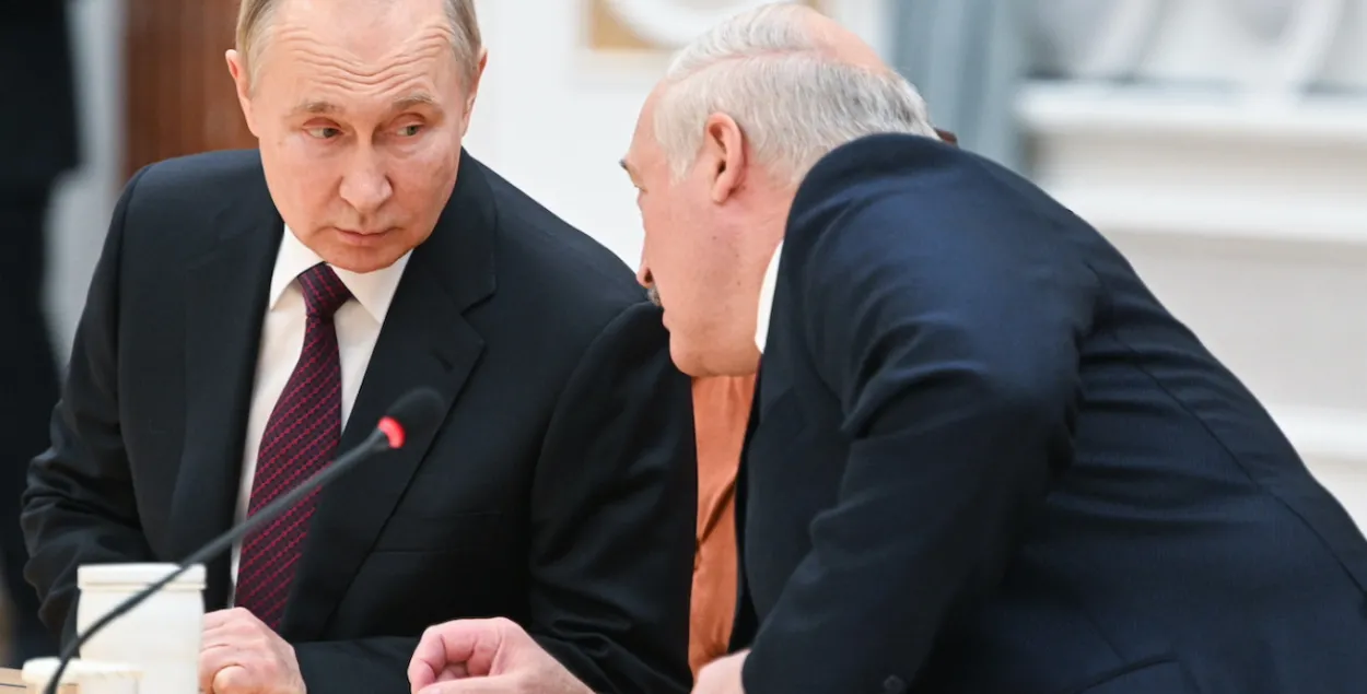 Уладзімір Пуцін і Аляксандр Лукашэнка
