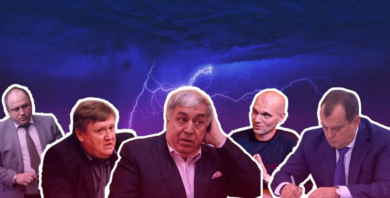 Хмары згусціліся над некалькімі набліжанымі бізнесменамі / калаж Еўрарадыё
