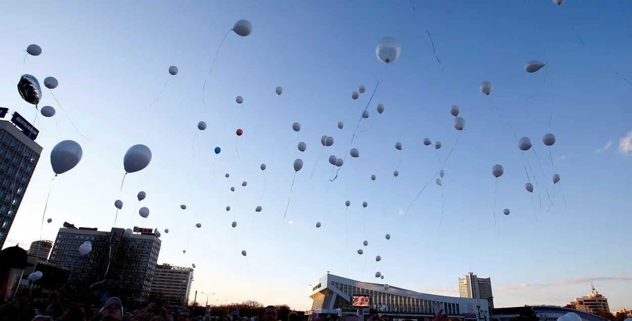 28&nbsp;марта 2018 года. Минская траурная акция по погибшим в Кемерово. Фото: Reuters