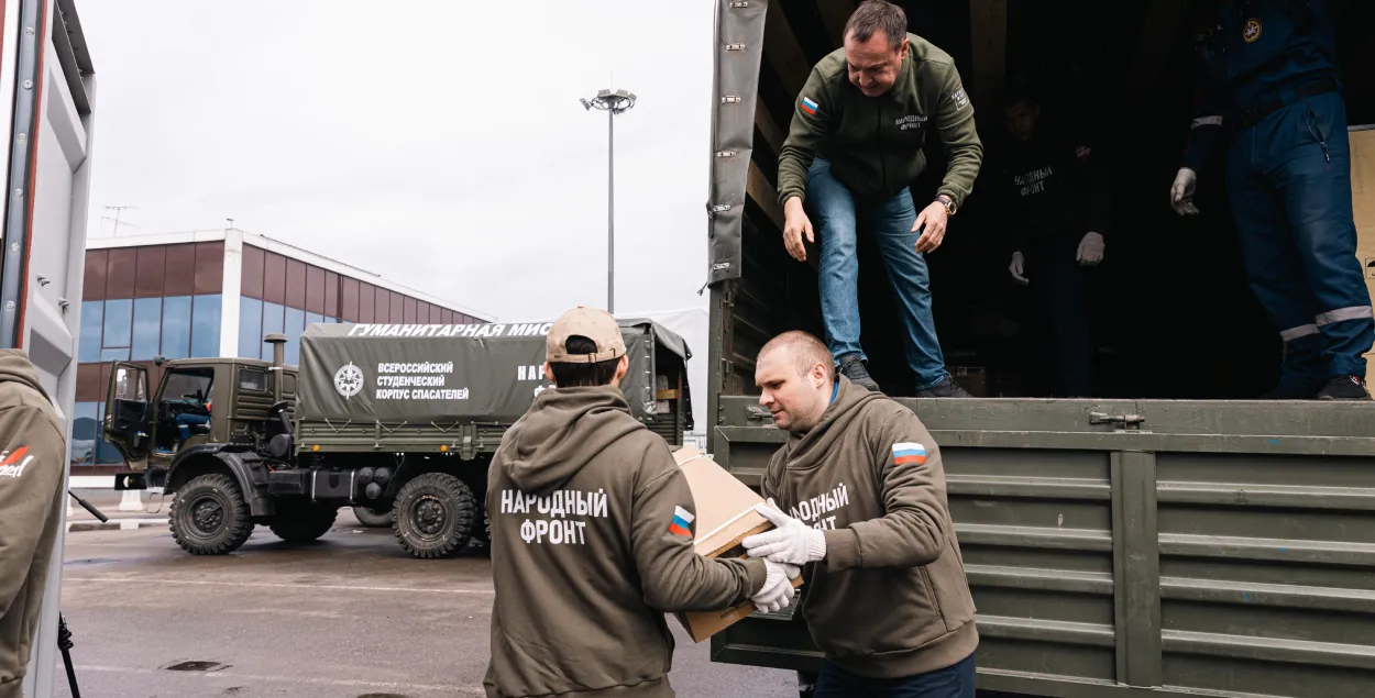 Передача китайских стабилизаторов на фронт / onf.ru

