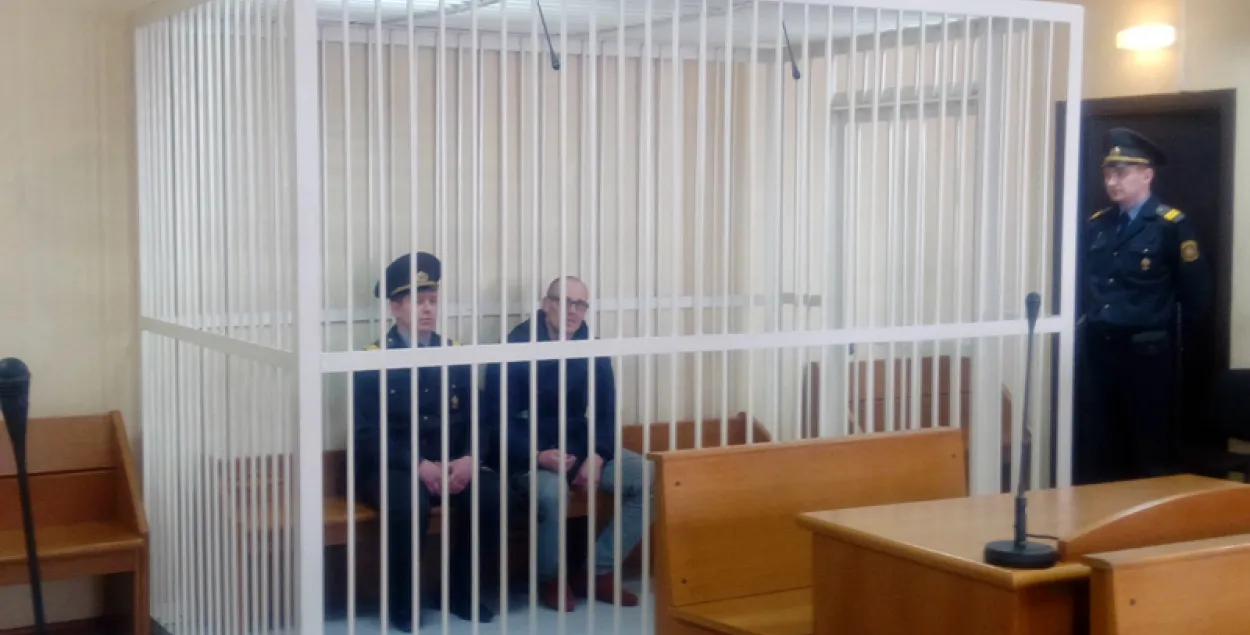 Святослав Баранович на суде. Фото: Еврорадио​
