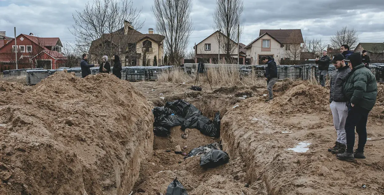 The mass grave in Bucha&nbsp;/ Euroradio