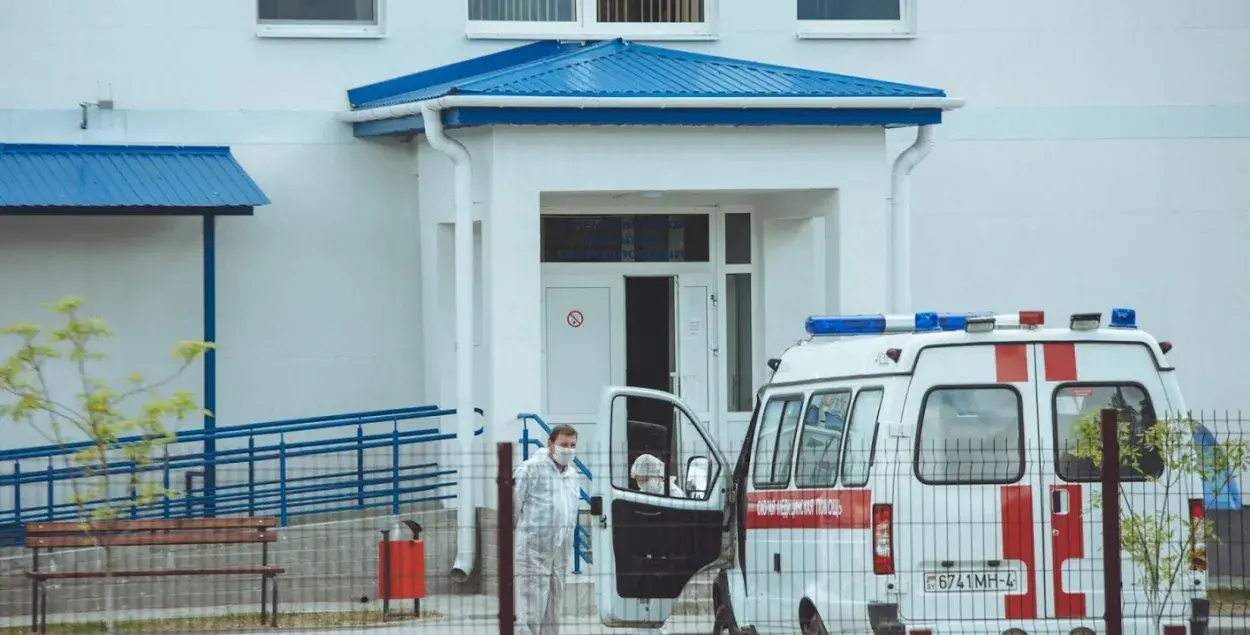 Цэнтральная раённая бальніца ў Іўі падчас першай хвалі пандэміі каранавірусу&nbsp;/ Еўрарадыё