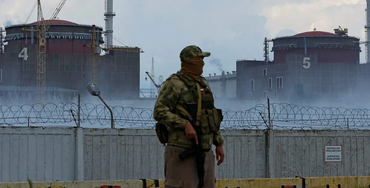 Расійскі вайсковец на Запарожскай АЭС / Reuters
