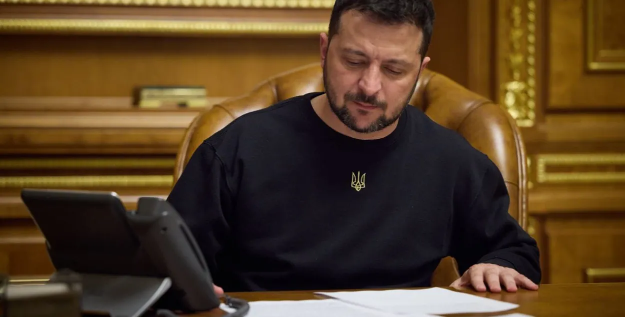 Уладзімір Зяленскі хацеў звярнуцца да аўдыторыі конкурсу па відэасувязі /&nbsp;@V_Zelenskiy_official
