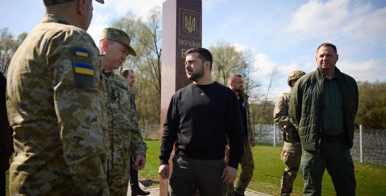 Уладзімір Зяленскі на мяжы /&nbsp;president.gov.ua
