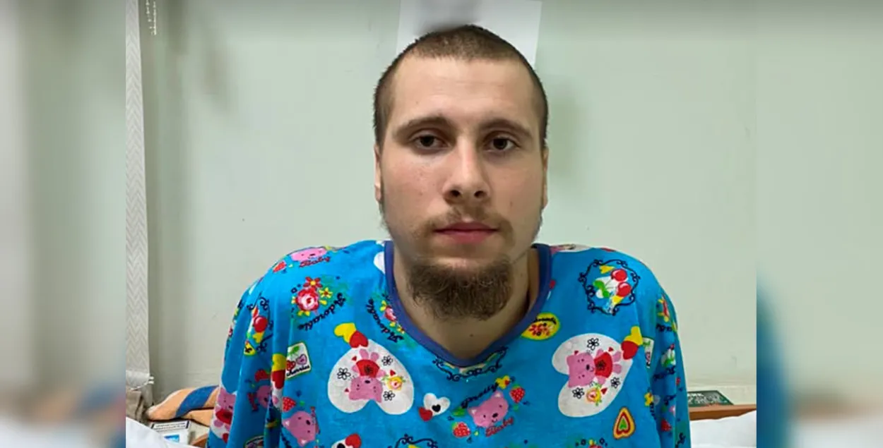 Максім Зязюльчык у шпіталі
