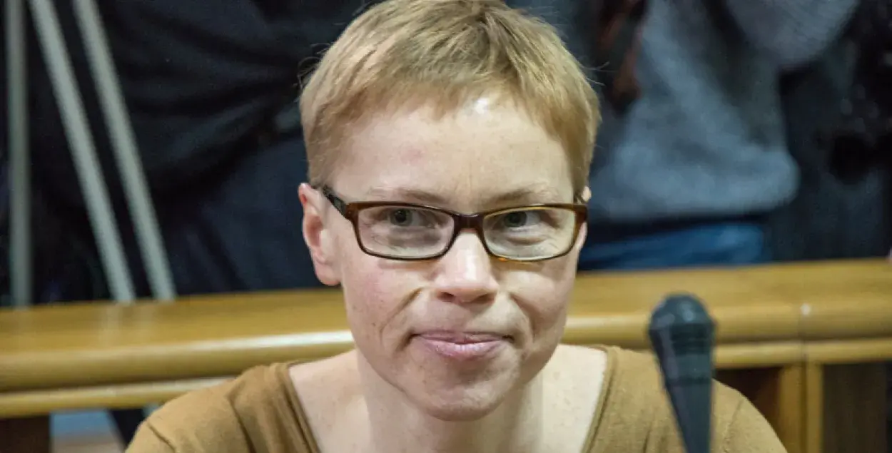 Maryna Zolatava in court / Euroradio​