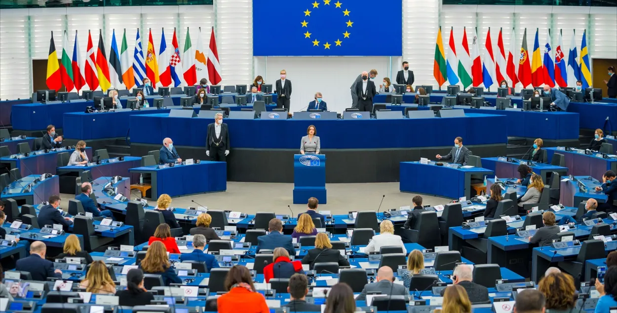 Светлана Тихановская выступает в Европарламенте, 13 сентября 2023 года / twitter.com/Tsihanouskaya