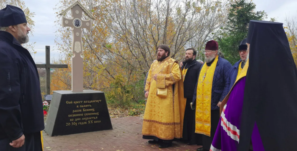 Асвячэнне крыжа ў Магілёве