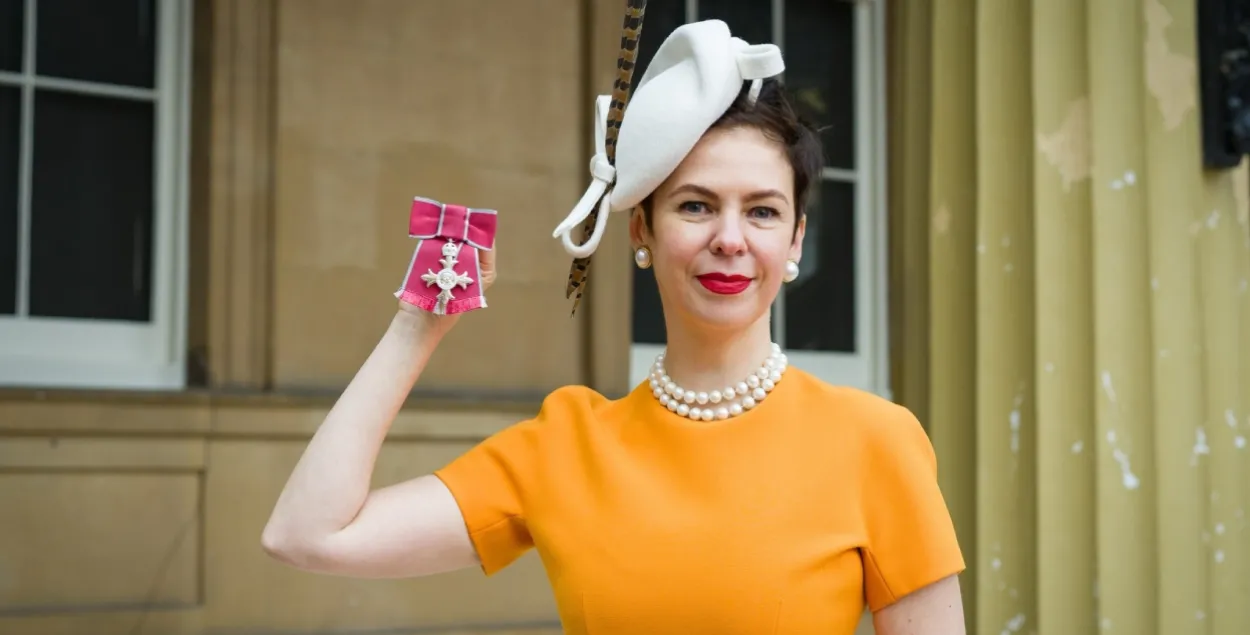 Natallia Kalyada received the Order of the British Empire / facebook.com/nikolai.khalezin