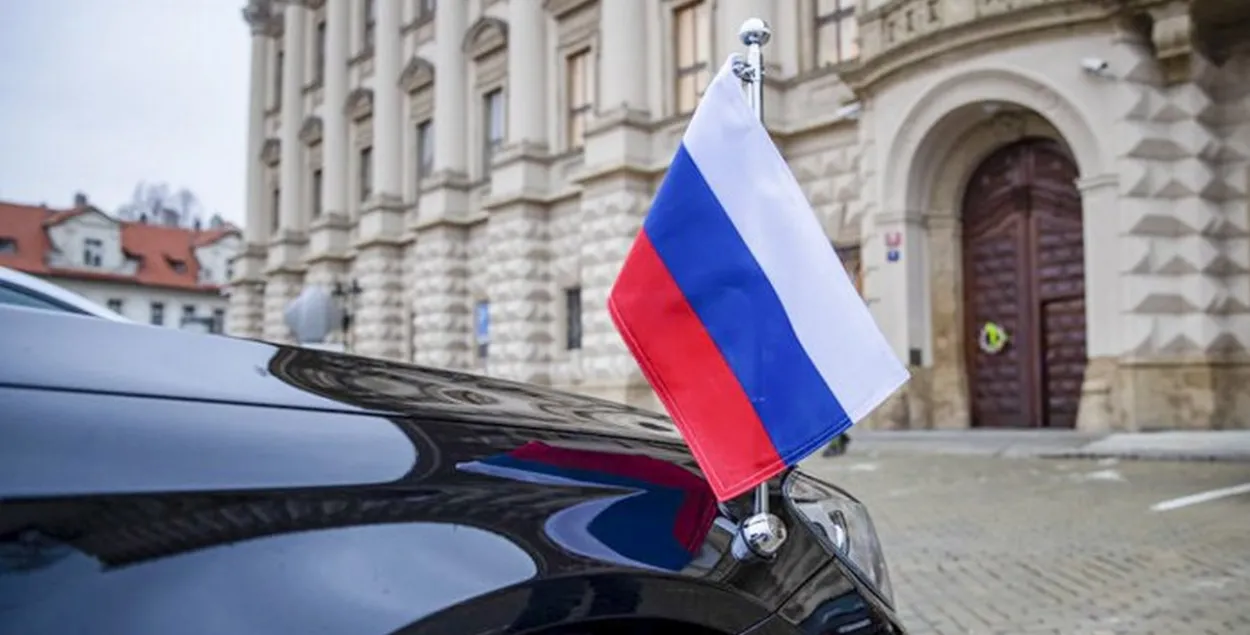 Автомобиль российской дипмиссии&nbsp;