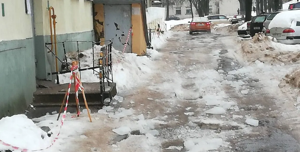 Место трагедии в Витебске
