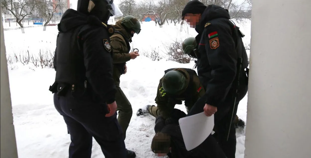 Затрыманне "экстрэміста" ў Шчучыне
