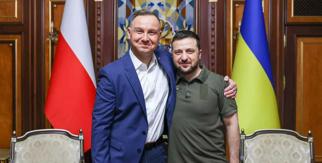 Анджэй Дуда і Уладзімір Зяленскі&nbsp;
