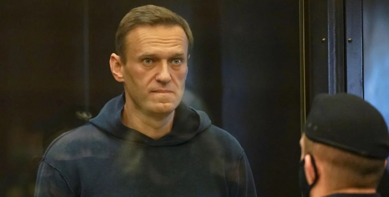 Аляксей Навальны падчас суду
