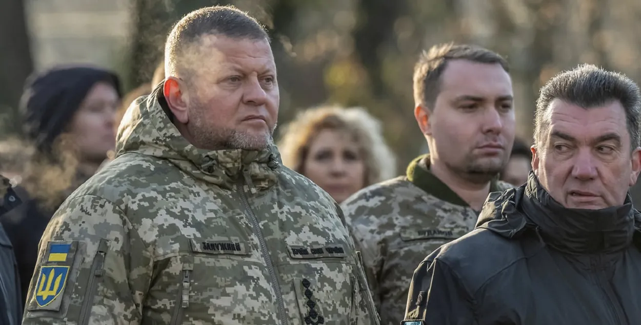 Валерый Залужны, Кірыл Буданаў і Аляксей Данілаў, сакратар Савета па нацбяспецы і абароне
