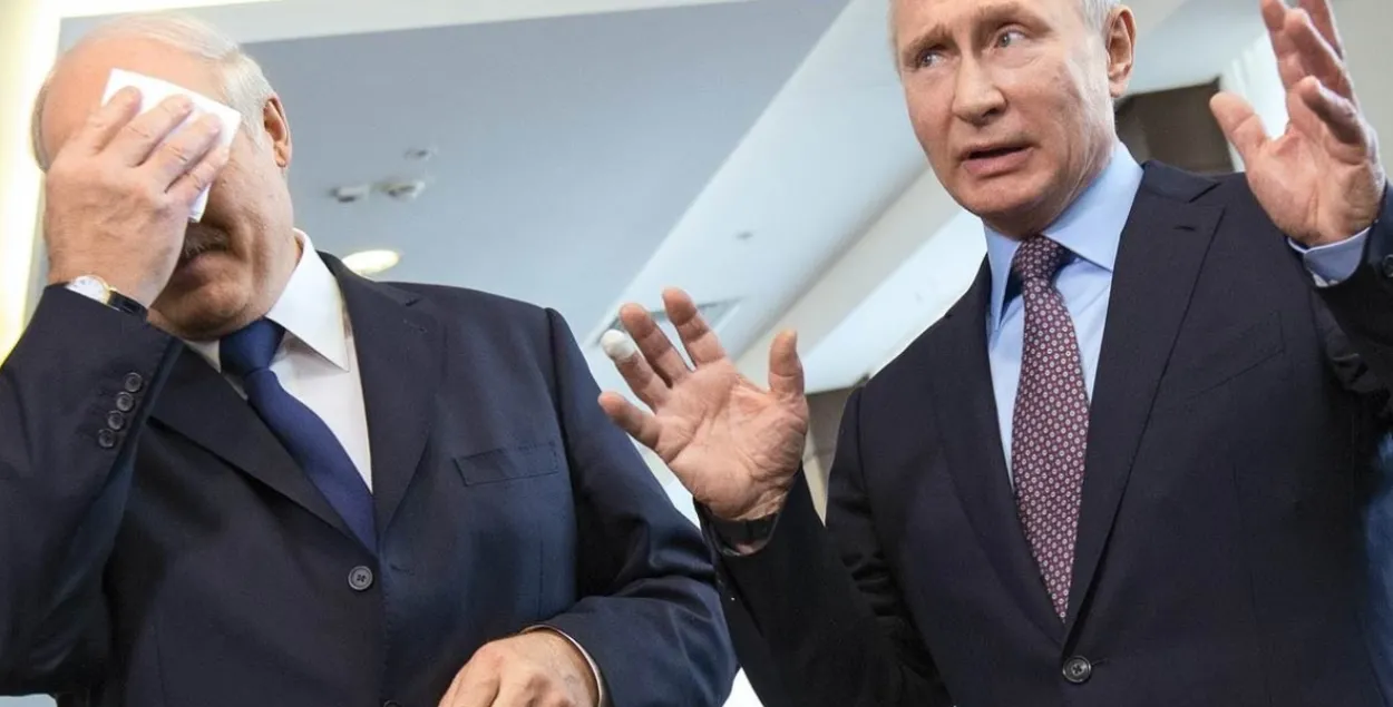Аляксандр Лукашэнка і Уладзімір Пуцін
